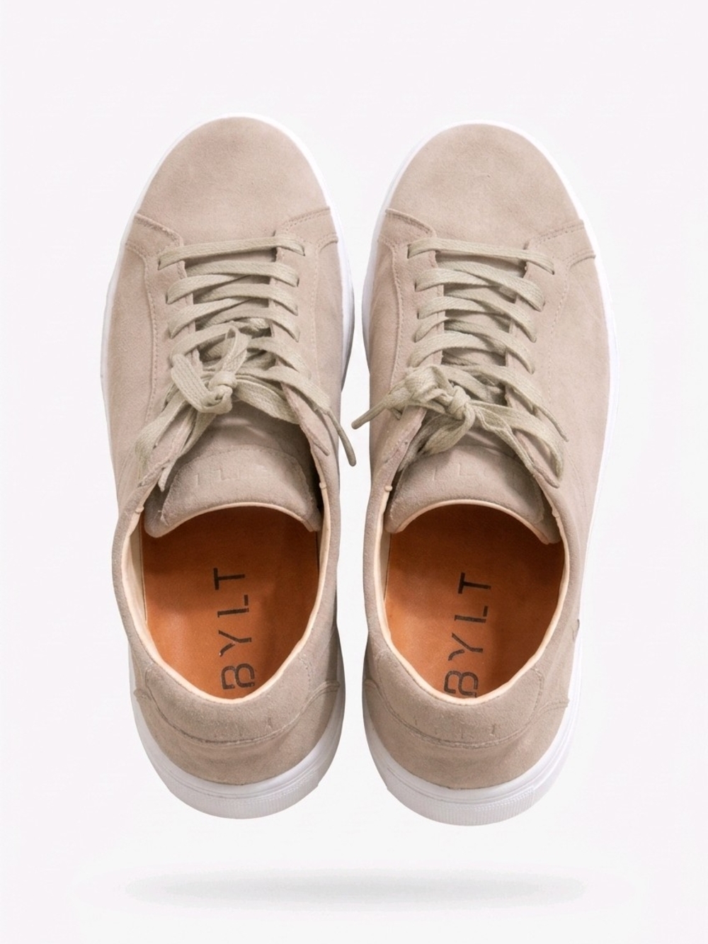 BYLT Basics Everyday Premium Suede Sneakers - Tan/Beige Men's Size 10.5 - Picture 4 of 13